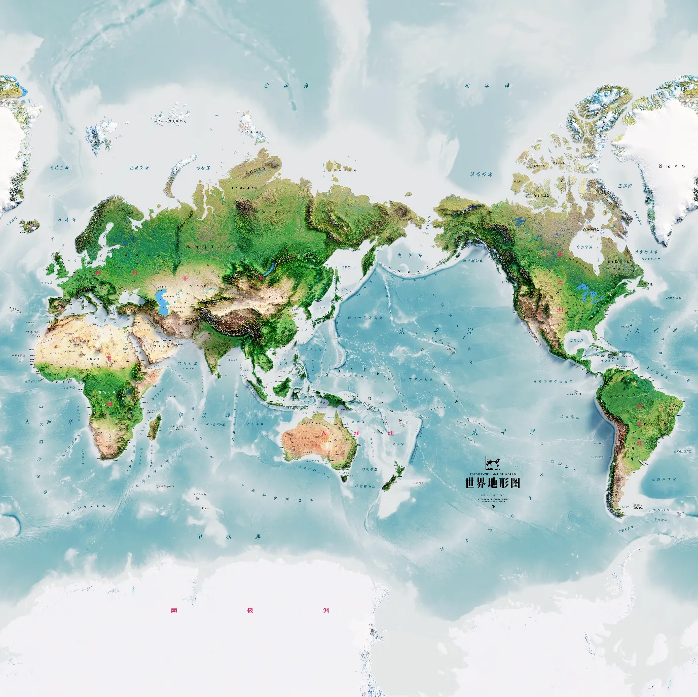 3D立体中国地图和世界地图，三维立体中国地图