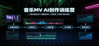 音乐MV AI创作训练营:AI图片视频生成,分镜脚本设计,人脸处理,MV制作与账号运营-颜夕资源网-第23张图片 音乐MV AI创作训练营:AI图片视频生成,分镜脚本设计,人脸处理,MV制作与账号运营