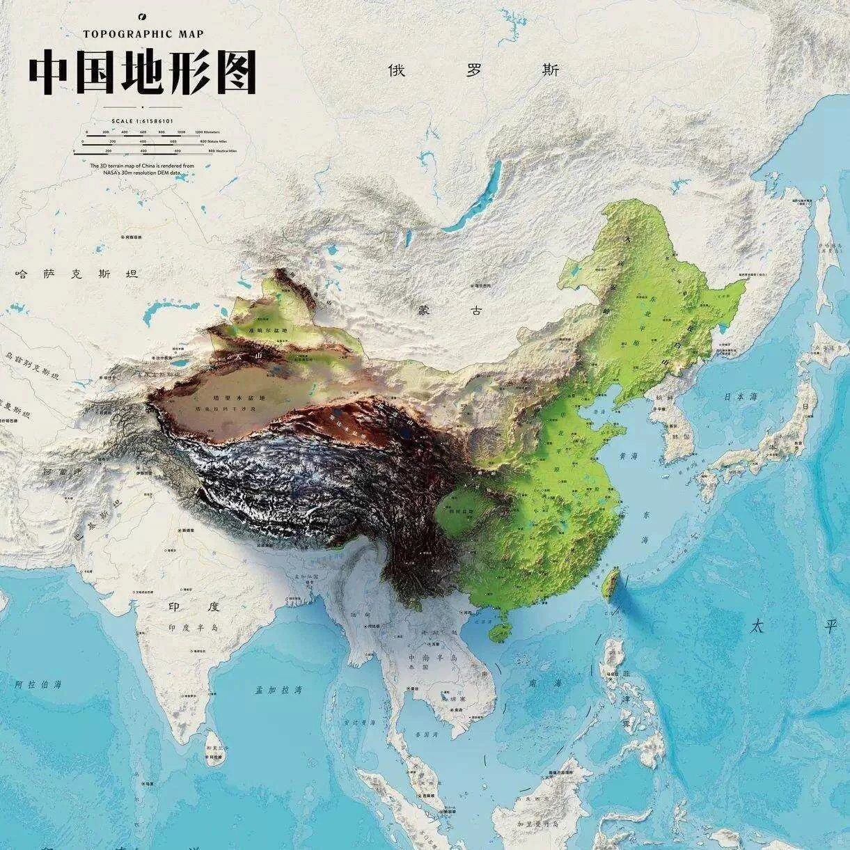 3D立体中国地图和世界地图，三维立体中国地图