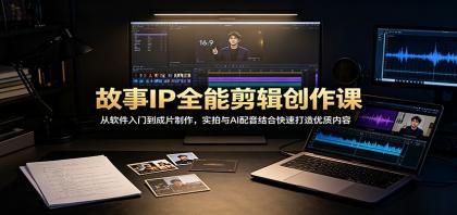 故事IP全能剪辑创作课:从软件入门到成片制作,实拍与AI配音结合快速打造优质内容-颜夕资源网-第17张图片 故事IP全能剪辑创作课:从软件入门到成片制作,实拍与AI配音结合快速打造优质内容