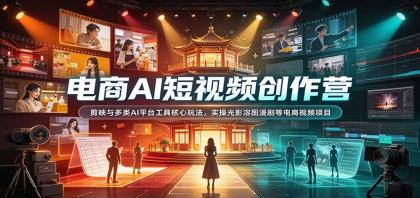 电商AI短视频创作营:剪映与多类AI平台工具核心玩法,实操光影溶图漫剧等电商视频项目-颜夕资源网-第23张图片 电商AI短视频创作营:剪映与多类AI平台工具核心玩法,实操光影溶图漫剧等电商视频项目