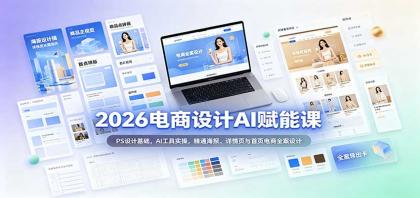 2026电商设计AI赋能课:PS设计基础,AI工具实操,精通海报、详情页与首页电商全案设计-颜夕资源网-第23张图片 2026电商设计AI赋能课:PS设计基础,AI工具实操,精通海报、详情页与首页电商全案设计
