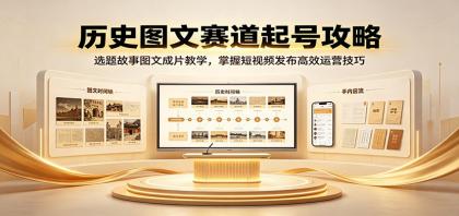 历史图文赛道起号攻略:选题故事图文成片教学,掌握短视频发布高效运营技巧-颜夕资源网-第17张图片 历史图文赛道起号攻略:选题故事图文成片教学,掌握短视频发布高效运营技巧