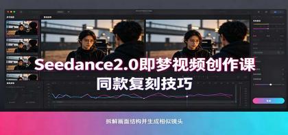 Seedance2.0即梦视频创作课:剧本式视频制作,同款复刻技巧,多行业案例落地教学-颜夕资源网-第23张图片 Seedance2.0即梦视频创作课:剧本式视频制作,同款复刻技巧,多行业案例落地教学
