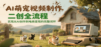 AI萌宠视频制作二创全流程，实现从AI创作到电商变现的完整闭环-颜夕资源网-第17张图片