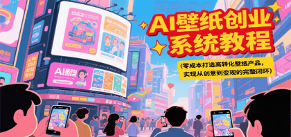 AI壁纸创业系统教程，零成本打造高转化壁纸产品，实现从创意到变现的完整闭环-颜夕资源网-第17张图片