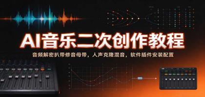 AI音乐二次创作教程:音频解密扒带修音母带,人声克隆混音,软件插件安装配置-颜夕资源网-第23张图片 AI音乐二次创作教程:音频解密扒带修音母带,人声克隆混音,软件插件安装配置