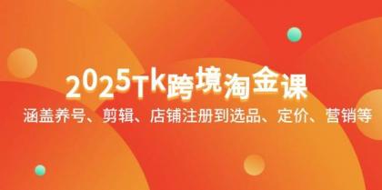 2025Tk跨境淘金课：涵盖养号、剪辑、店铺注册到选品、定价、营销等-颜夕资源网-第13张图片