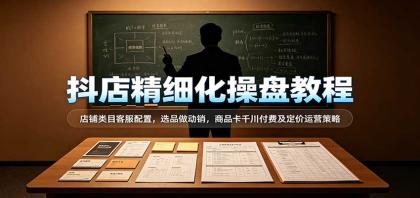 抖店精细化操盘教程:店铺类目客服配置,选品做动销,商品卡千川付费及定价运营策略-颜夕资源网-第23张图片 抖店精细化操盘教程:店铺类目客服配置,选品做动销,商品卡千川付费及定价运营策略