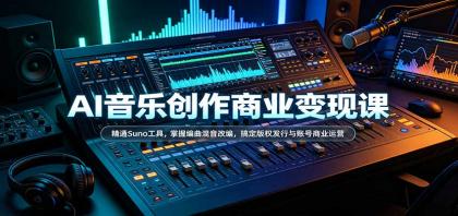AI音乐创作商业变现课:精通Suno工具,掌握编曲混音改编,搞定版权发行与账号商业运营-颜夕资源网-第23张图片 AI音乐创作商业变现课:精通Suno工具,掌握编曲混音改编,搞定版权发行与账号商业运营