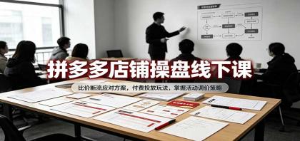 拼多多店铺操盘线下课:比价断流应对方案,付费投放玩法,掌握活动调价策略-颜夕资源网-第23张图片 拼多多店铺操盘线下课:比价断流应对方案,付费投放玩法,掌握活动调价策略