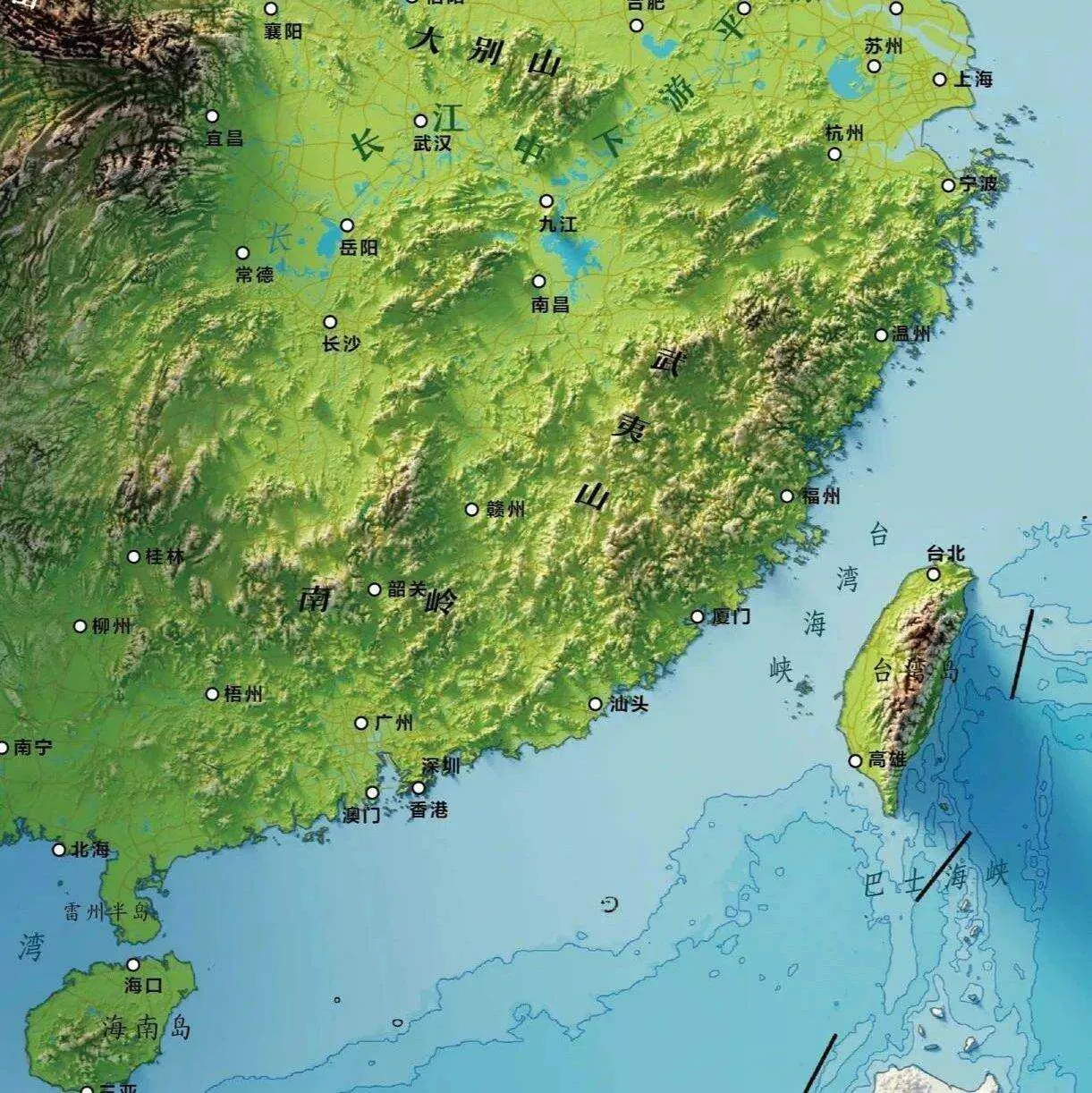 3D立体中国地图和世界地图，三维立体中国地图