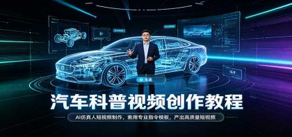 汽车科普视频创作教程:AI仿真人短视频制作,套用专业指令模板,产出高质量短视频-颜夕资源网-第23张图片 汽车科普视频创作教程:AI仿真人短视频制作,套用专业指令模板,产出高质量短视频
