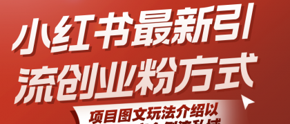 小红书最新引流创业粉方式，项目图文玩法介绍以及如何安全倒流私域-颜夕资源网-第19张图片