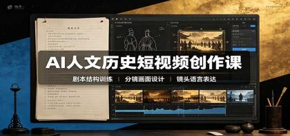 AI人文历史短视频创作课:赛道对标、剧本分镜制图,掌握视频完整产出流程-颜夕资源网-第23张图片 AI人文历史短视频创作课:赛道对标、剧本分镜制图,掌握视频完整产出流程